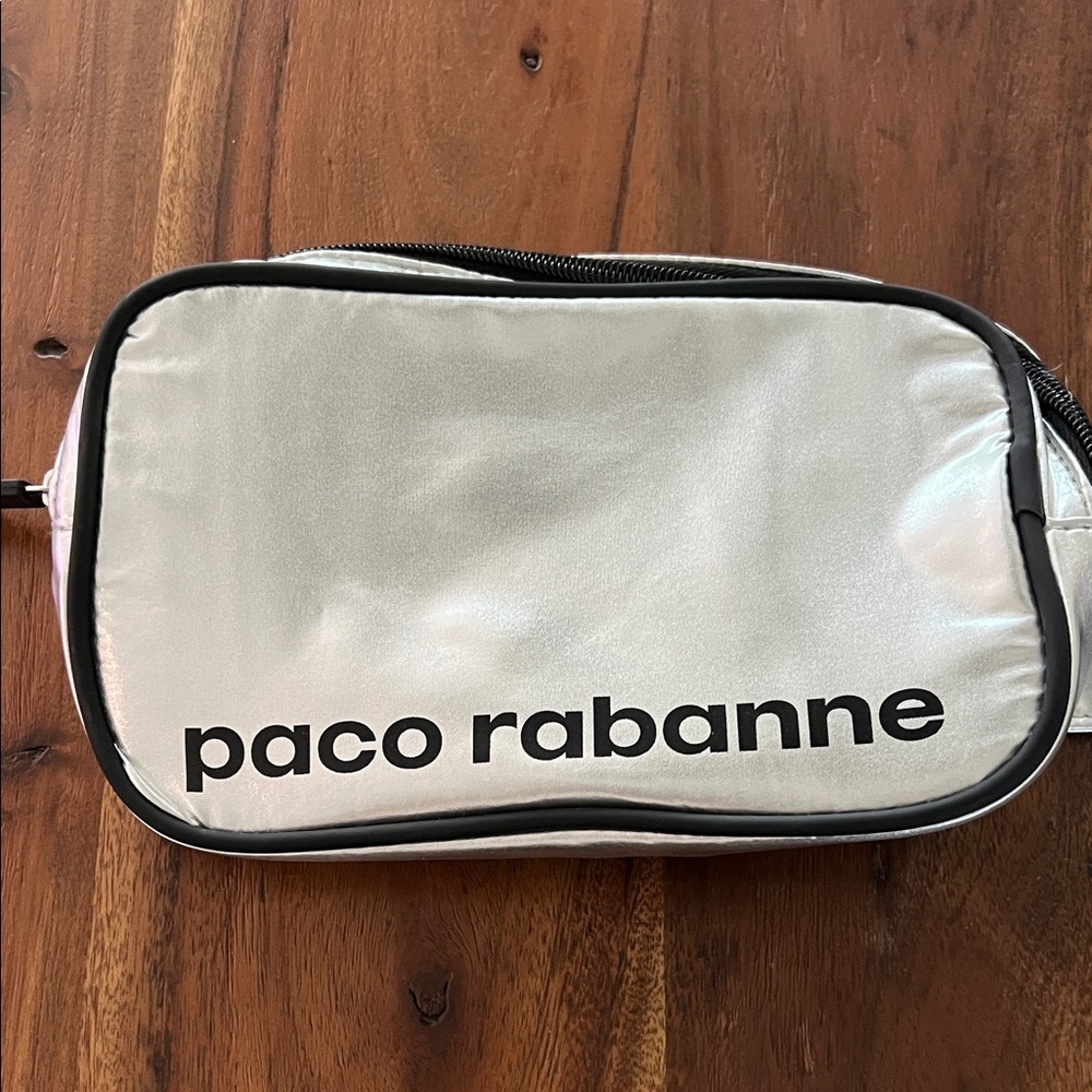 Paco Rabanne Metallic Silver Fanny Pack | Belt Bag